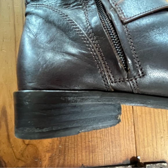 COACH Women’s BRYN Leather Riding Boot Size 7.5 Brown Equestrian Neutral - Picture 15 of 16